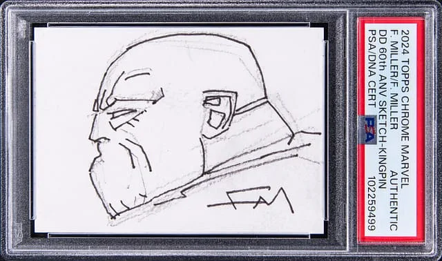 2024 Topps Chrome Anniversary Sketch Kingpin, Marvel Daredevil #60th card image
