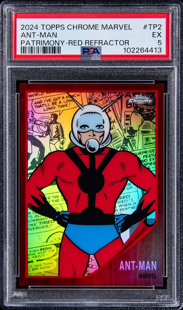 2024 Topps Chrome Ant-Man Marvel Patrimony Red Refractor #TP-2 card image