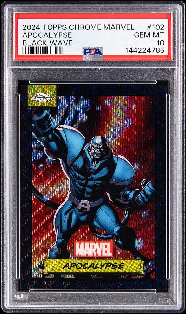 2024 Topps Chrome Apocalypse Marvel Black Wave #102 card image