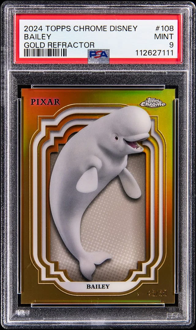 2024 Topps Chrome Bailey Disney Gold Refractor #108 card image