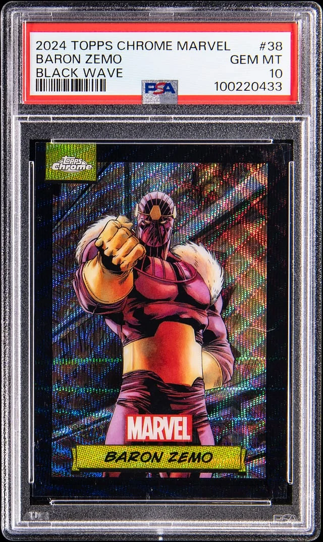 2024 Topps Chrome Baron Zemo Marvel Black Wave #38 card image