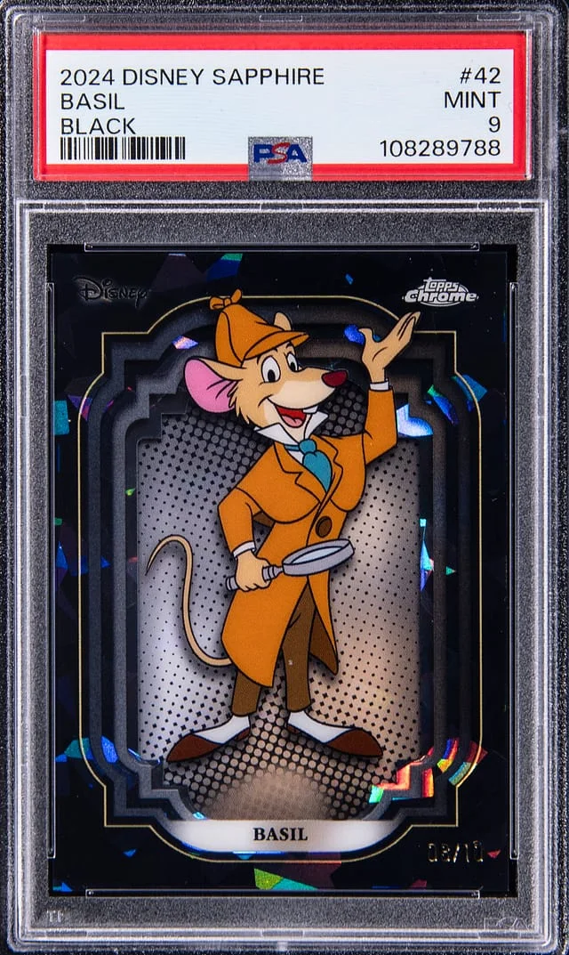 2024 Topps Chrome Basil Disney Sapphire Black #42 card image