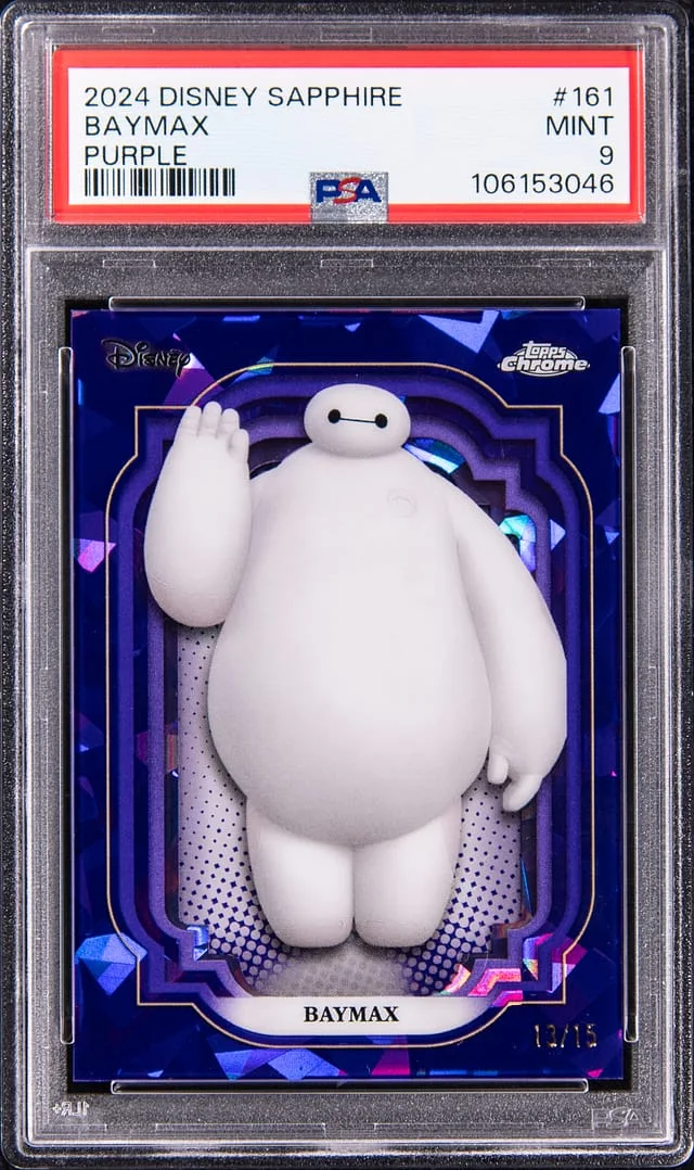 2024 Topps Chrome Baymax Disney Sapphire Gold #161 card image
