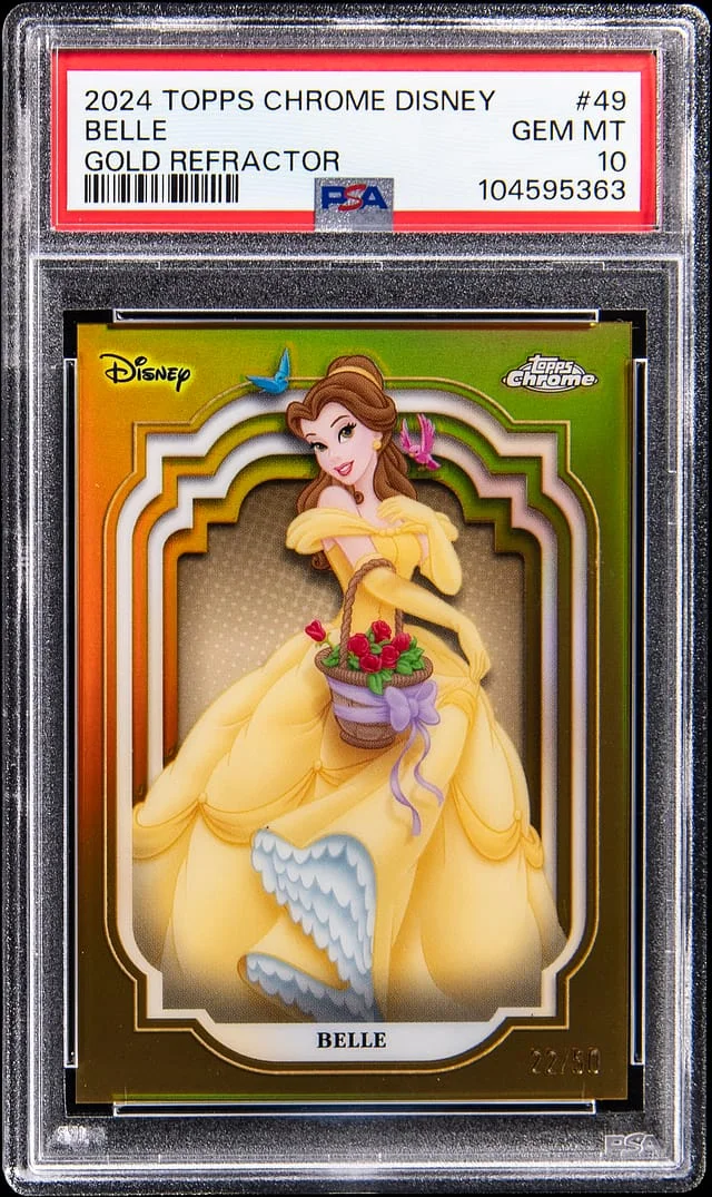 2024 Topps Chrome Belle Disney Gold Refractor #49 card image