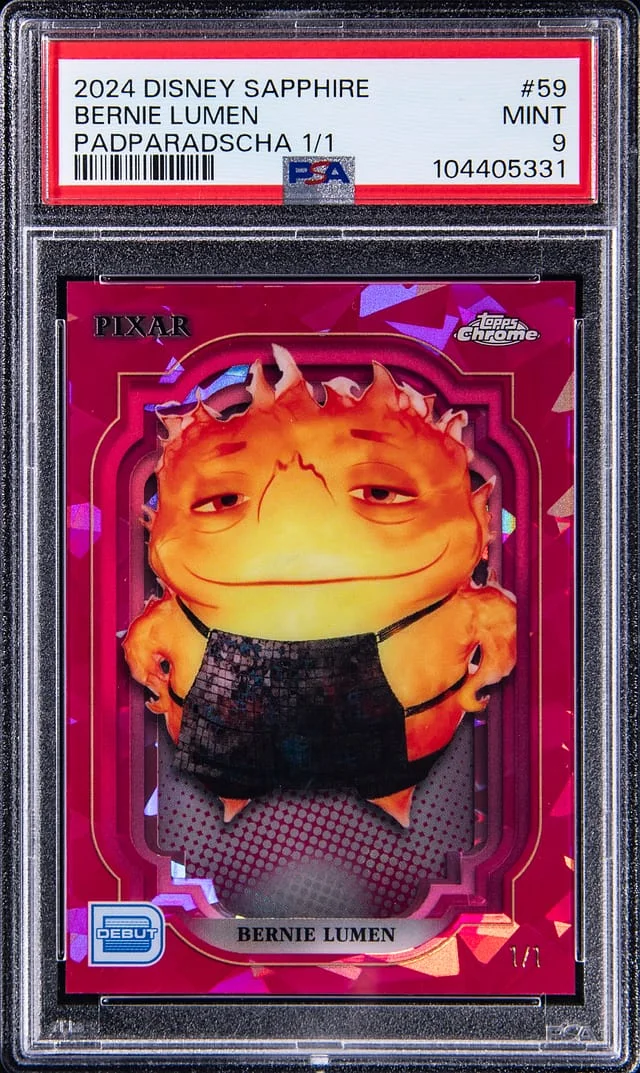 2024 Topps Chrome Bernie Lumen Disney Sapphire Edition Padparadscha #59 card image