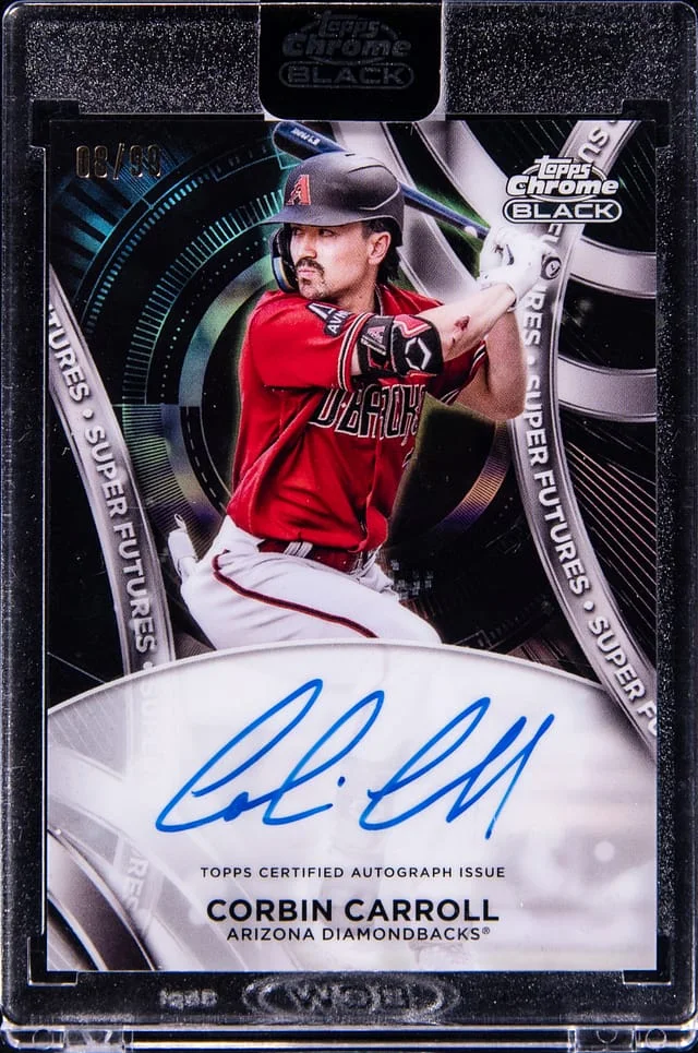 2024 Topps Chrome Black Corbin Carroll Super Futures Autograph #SFA-CC card image