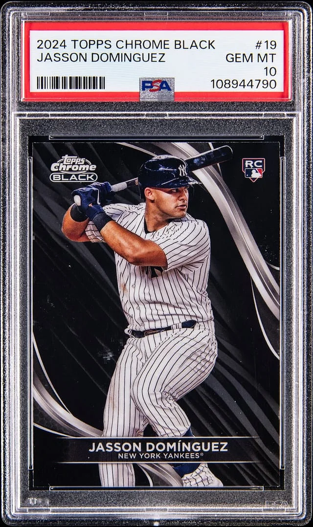 2024 Topps Chrome Black Jasson Dominguez #19 card image
