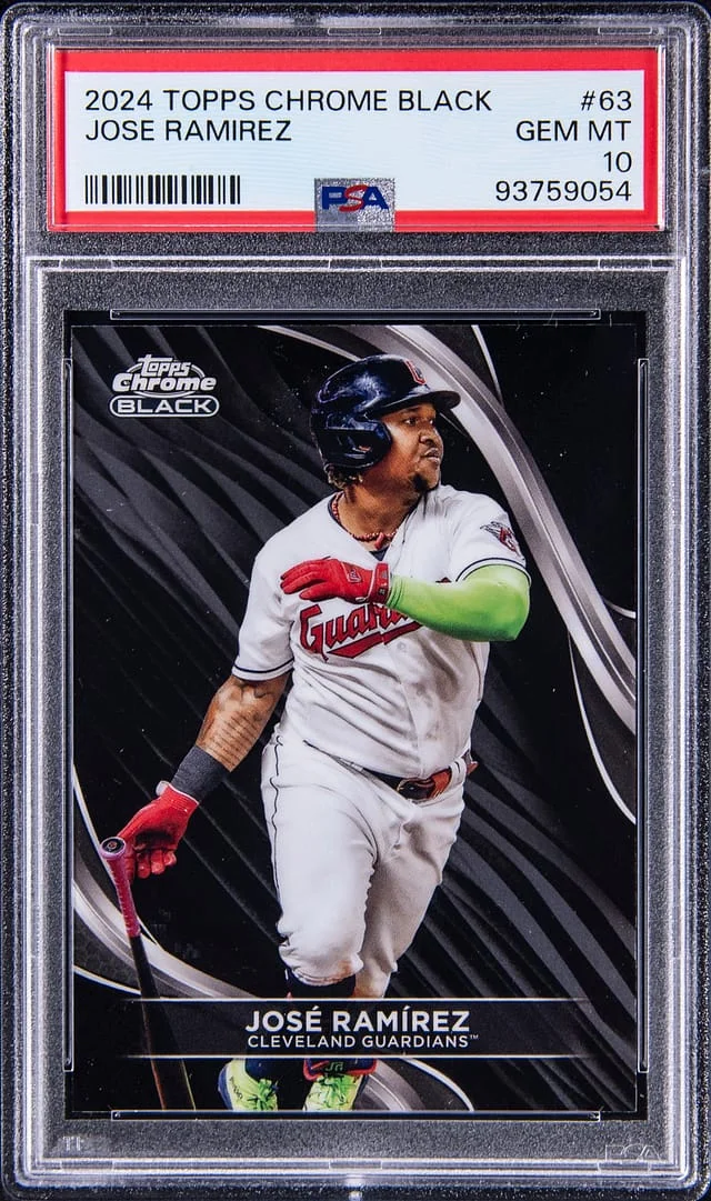 2024 Topps Chrome Black Jose Ramirez #63 card image
