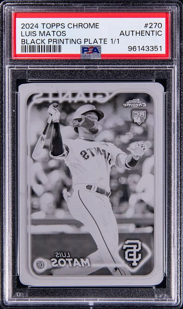 2024 Topps Chrome Black Luis Matos Printing Plate #270 card image