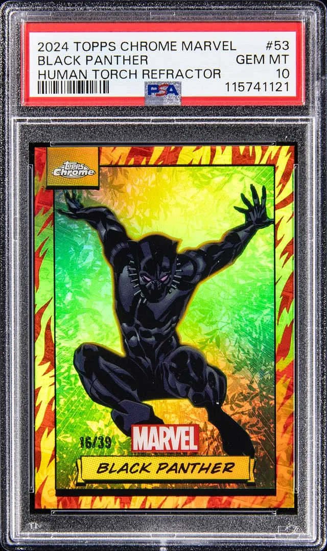 2024 Topps Chrome Black Panther Marvel Gold Wave #53 card image