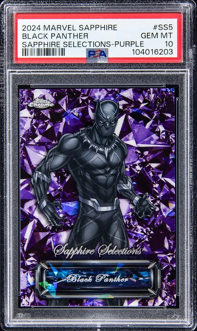 2024 Topps Chrome Black Panther Marvel Sapphire Edition Sapphire Selections Purple #SS-5 card image