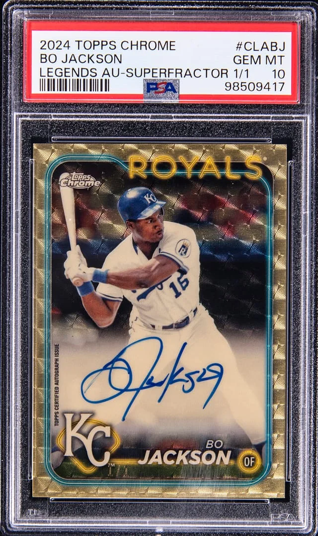 2024 Topps Chrome Bo Jackson Legends Autograph SuperFractor #CLA-BJ card image