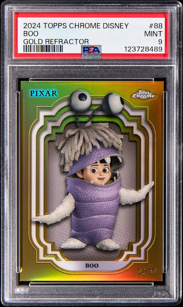 2024 Topps Chrome Boo Disney Gold Refractor #88 card image