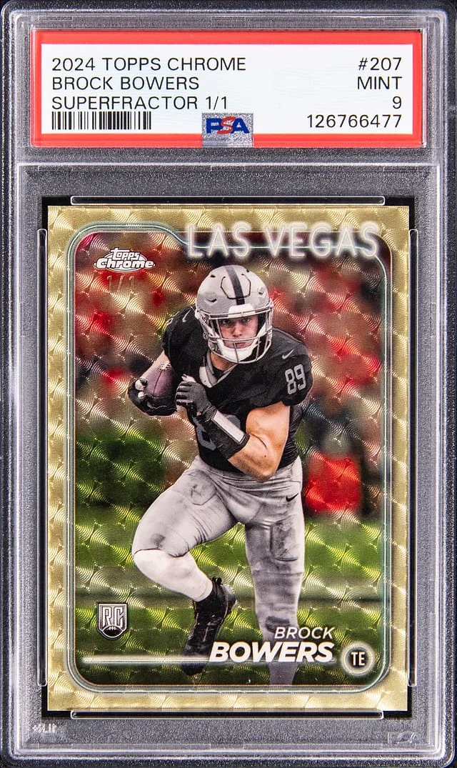 2024 Topps Chrome Brock Bowers SuperFractor #207 card image