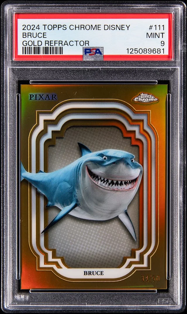 2024 Topps Chrome Bruce Disney Gold Refractor #111 card image