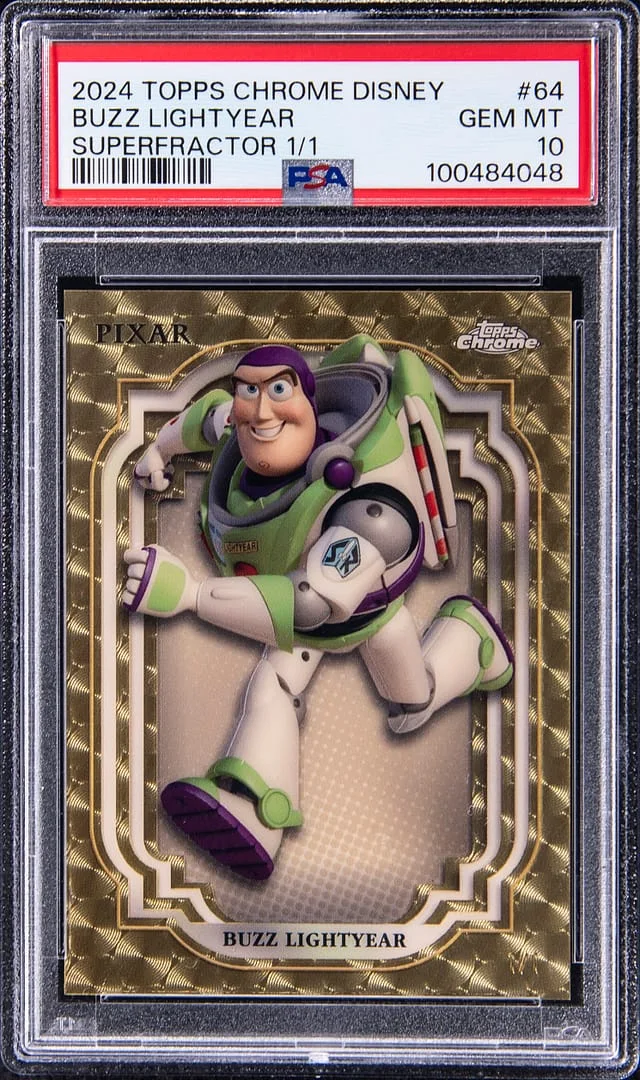 2024 Topps Chrome Buzz Lightyear Disney SuperFractor #64 card image
