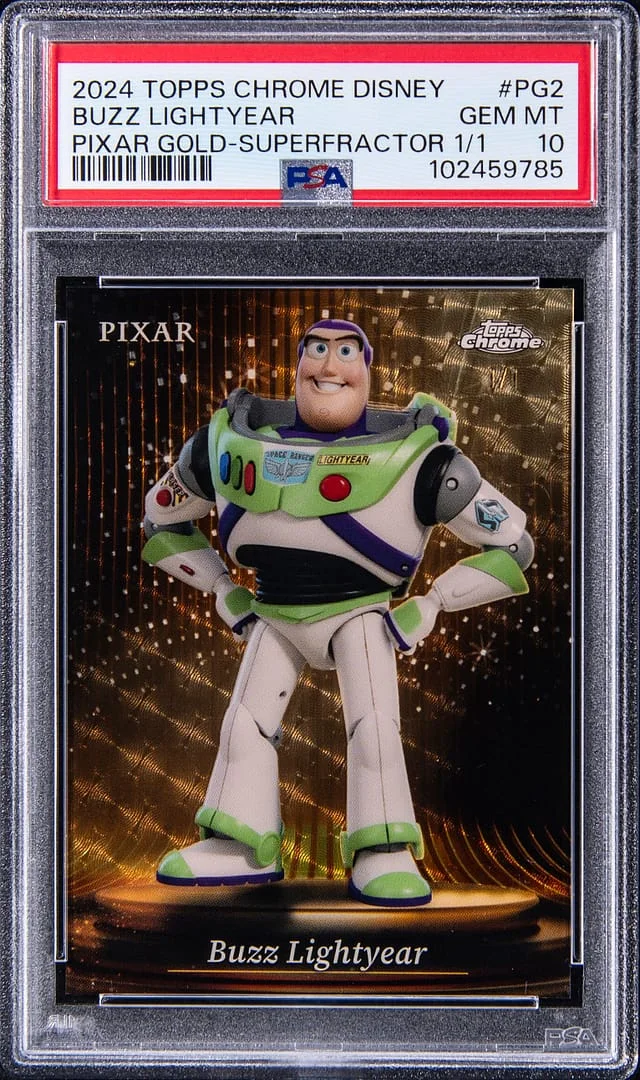 2024 Topps Chrome Buzz Lightyear Disney Pixar Gold Refractor #PG-2 card image