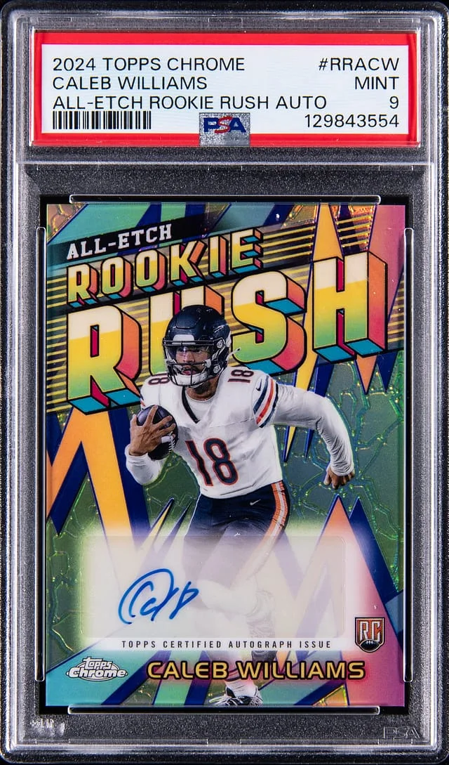 2024 Topps Chrome Caleb Williams All Etch Rush Autographs #RRA-CW card image