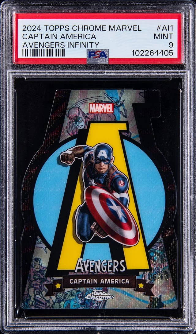 2024 Topps Chrome Captain America Marvel Avengers Infinity #AI-I card image