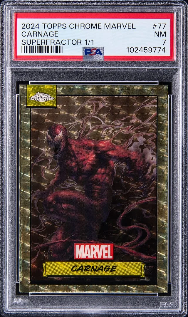 2024 Topps Chrome Carnage Marvel Black Wave #77 card image