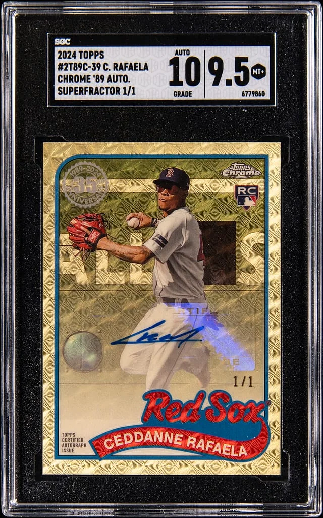 2024 Topps Chrome Ceddanne Rafaela 89 Autographs SuperFractor #2T89C-39 card image