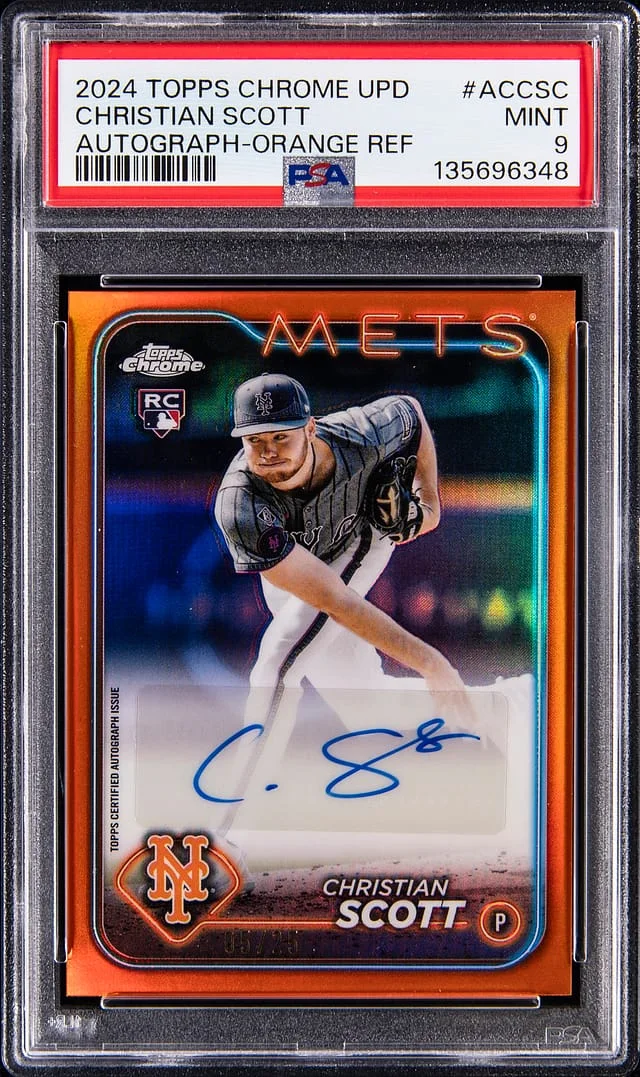 2024 Topps Chrome Christian Scott Autograph Orange Refractor #AC-CSC card image