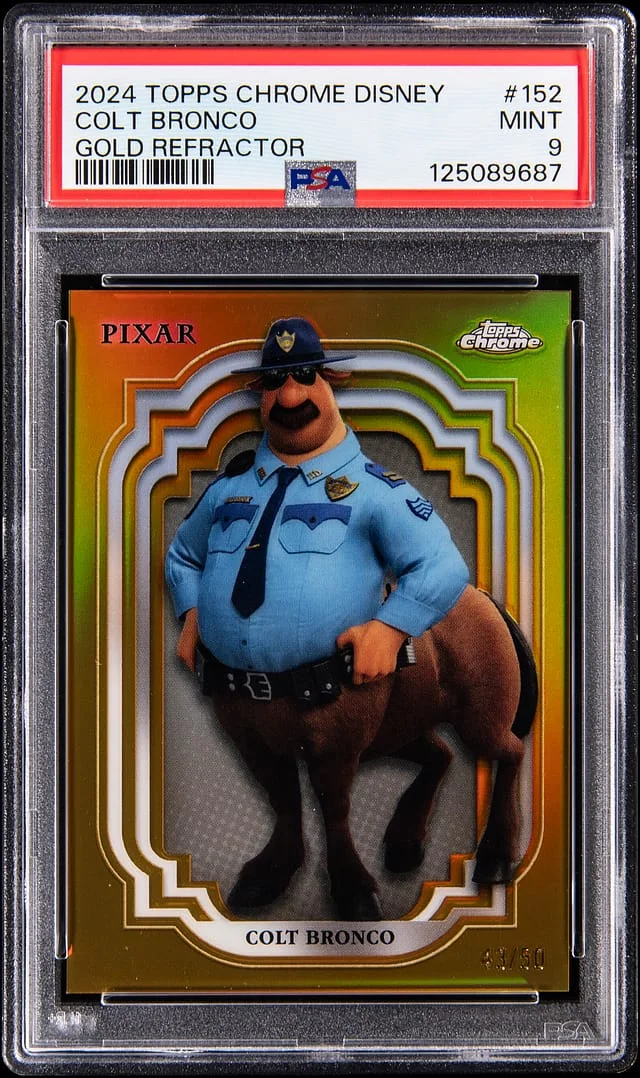 2024 Topps Chrome Colt Bronco Disney Gold Refractor #152 card image