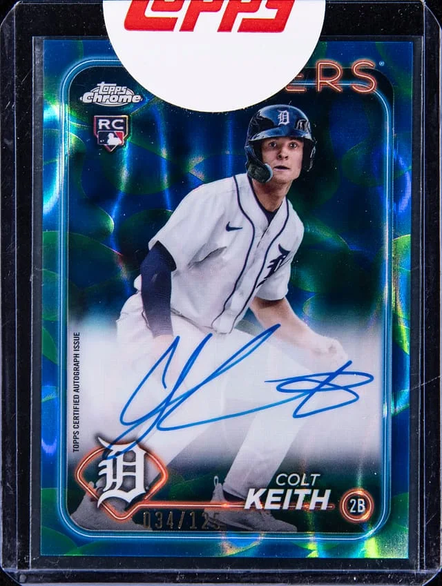 2024 Topps Chrome Colt Keith Autograph Blue/Green Lava Lamp #RA-CKE card image