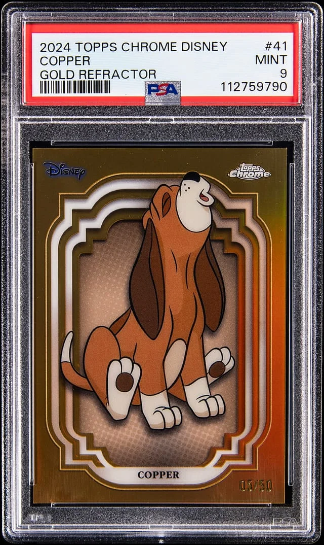2024 Topps Chrome Copper Disney Gold Refractor #41 card image