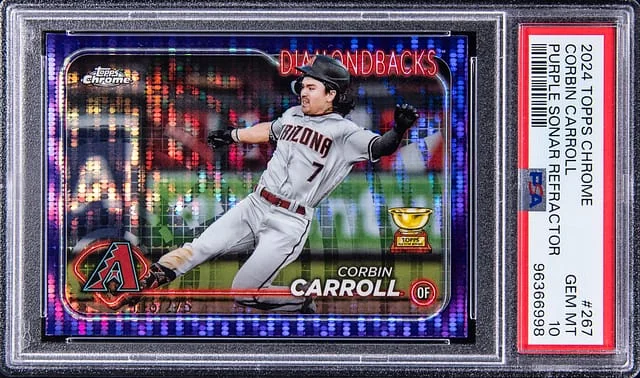 2024 Topps Chrome Corbin Carroll Purple Sonar Refractor #267 card image