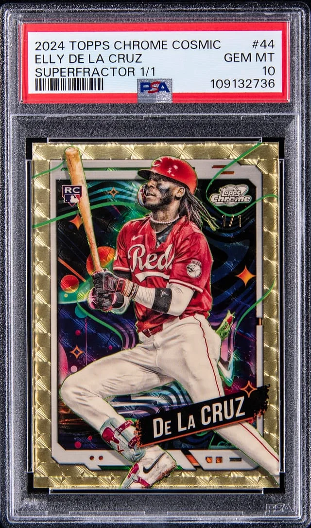 2024 Topps Chrome Cosmic Elly De La Cruz SuperFractor #44 card image