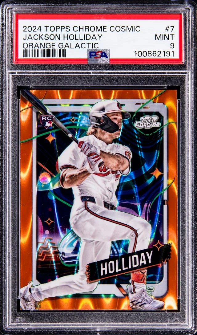 2024 Topps Chrome Cosmic Jackson Holliday Orange Galactic #7 card image
