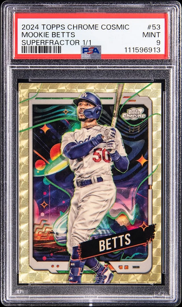 2024 Topps Chrome Cosmic Mookie Betts SuperFractor #53 card image
