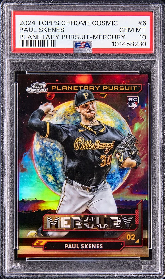 2024 Topps Chrome Cosmic Paul Skenes Planetary Pursuit Mercury #PPM-6 card image