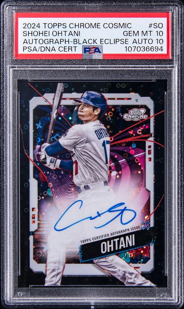 2024 Topps Chrome Cosmic Shohei Ohtani Autographs Red Flare #CCA-SO card image