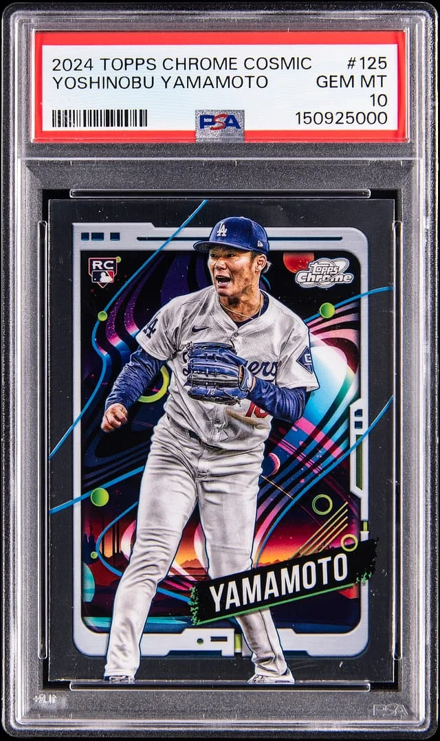 2024 Topps Chrome Cosmic Yoshinobu Yamamoto #125 card image