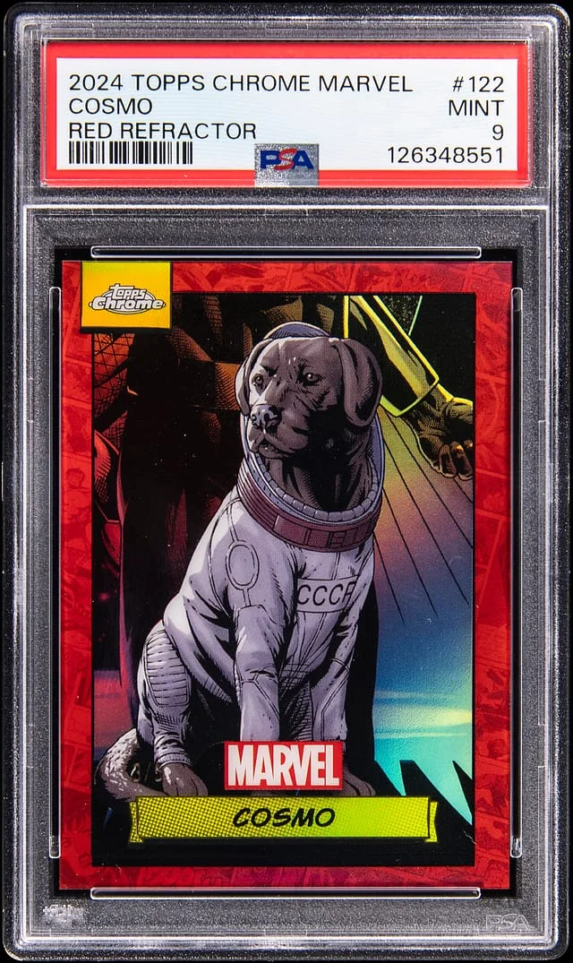 2024 Topps Chrome Cosmo Marvel Red Refractor #122 card image