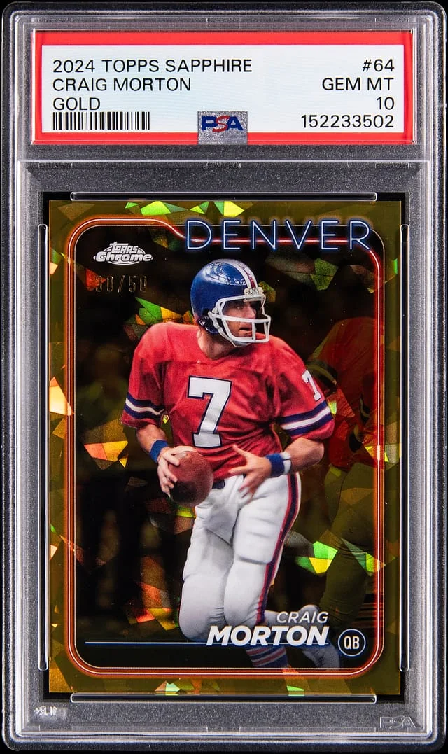 2024 Topps Chrome Craig Morton Gold #64 card image