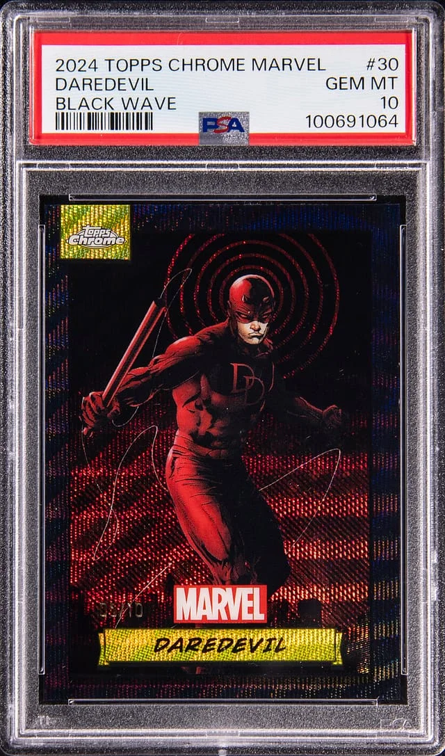 2024 Topps Chrome Daredevil Marvel Black Wave #30 card image