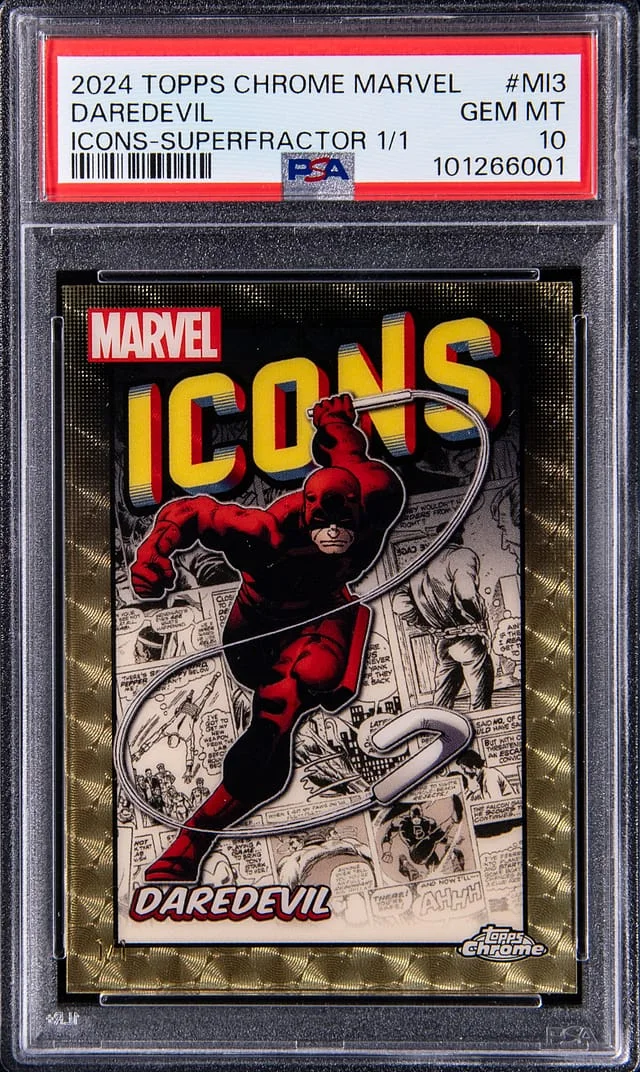 2024 Topps Chrome Daredevil Marvel Icons SuperFractor #MI-3 card image