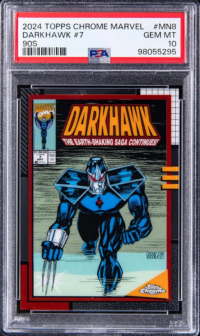 2024 Topps Chrome Darkhawk #7 Marvel 90s #MN-8 card image