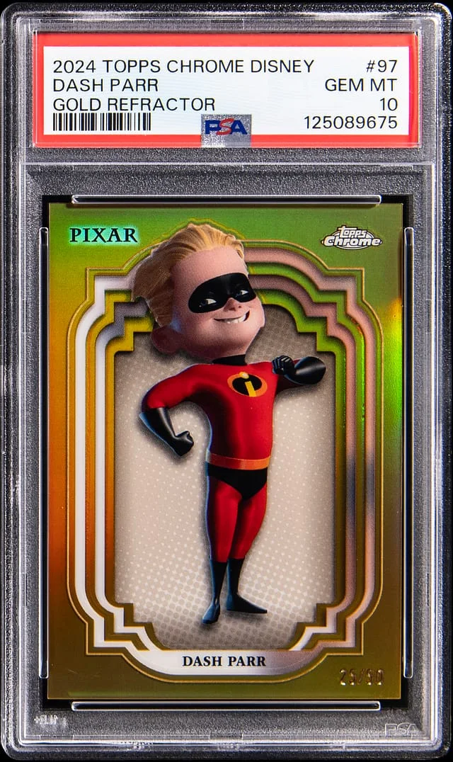2024 Topps Chrome Dash Parr Disney Gold Refractor #97 card image