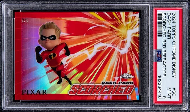 2024 Topps Chrome Dash Parr Disney Scorched Red Refractor #SC-1 card image