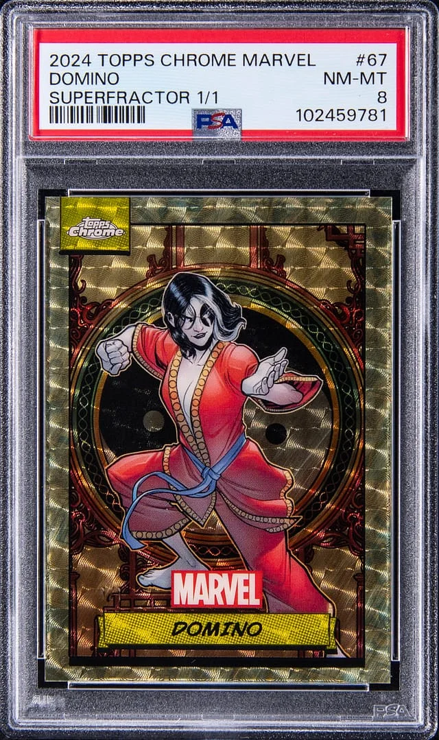 2024 Topps Chrome Domino Marvel Human Torch Refractor #67 card image