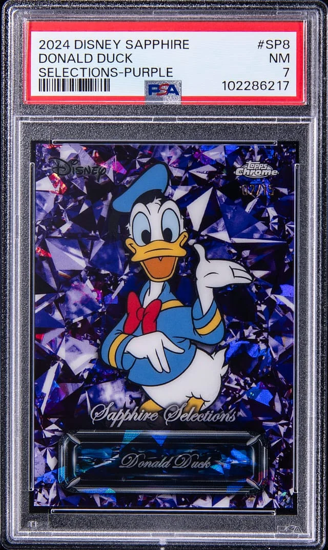 2024 Topps Chrome Donald Duck Disney Sapphire Selections Purple #SP-8 card image