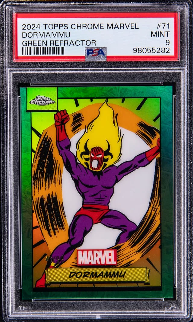 2024 Topps Chrome Dormammu Marvel Green Refractor #71 card image