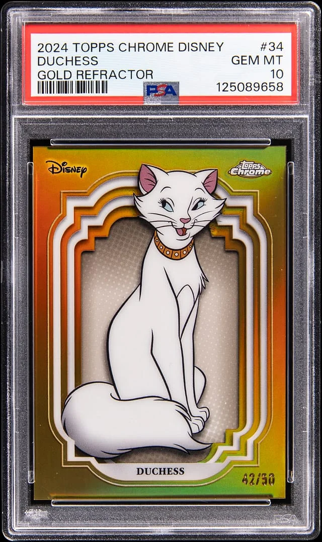 2024 Topps Chrome Duchess Disney Gold Refractor #34 card image