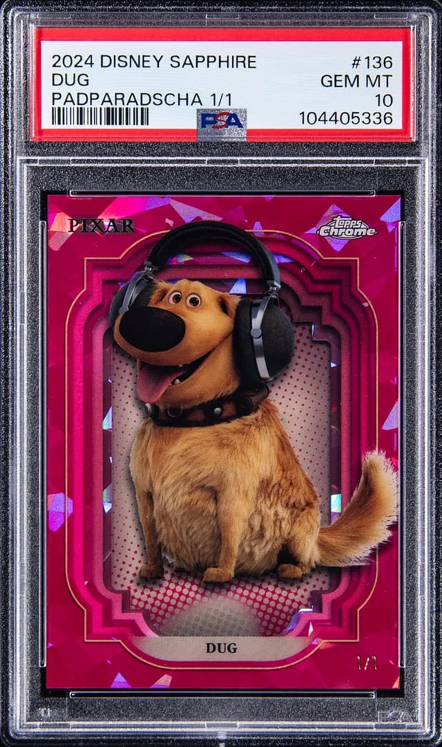 2024 Topps Chrome Dug Disney Sapphire Edition Padparadscha #136 card image