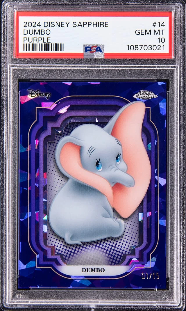 2024 Topps Chrome Dumbo Disney Sapphire Purple #14 card image