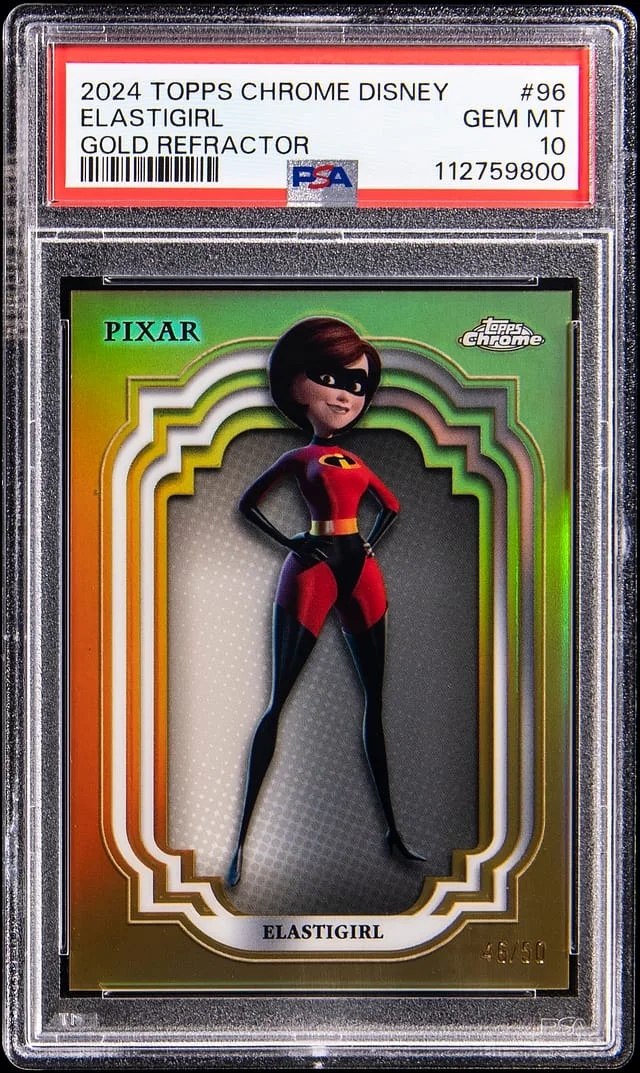 2024 Topps Chrome Elastigirl Disney Gold Refractor #96 card image